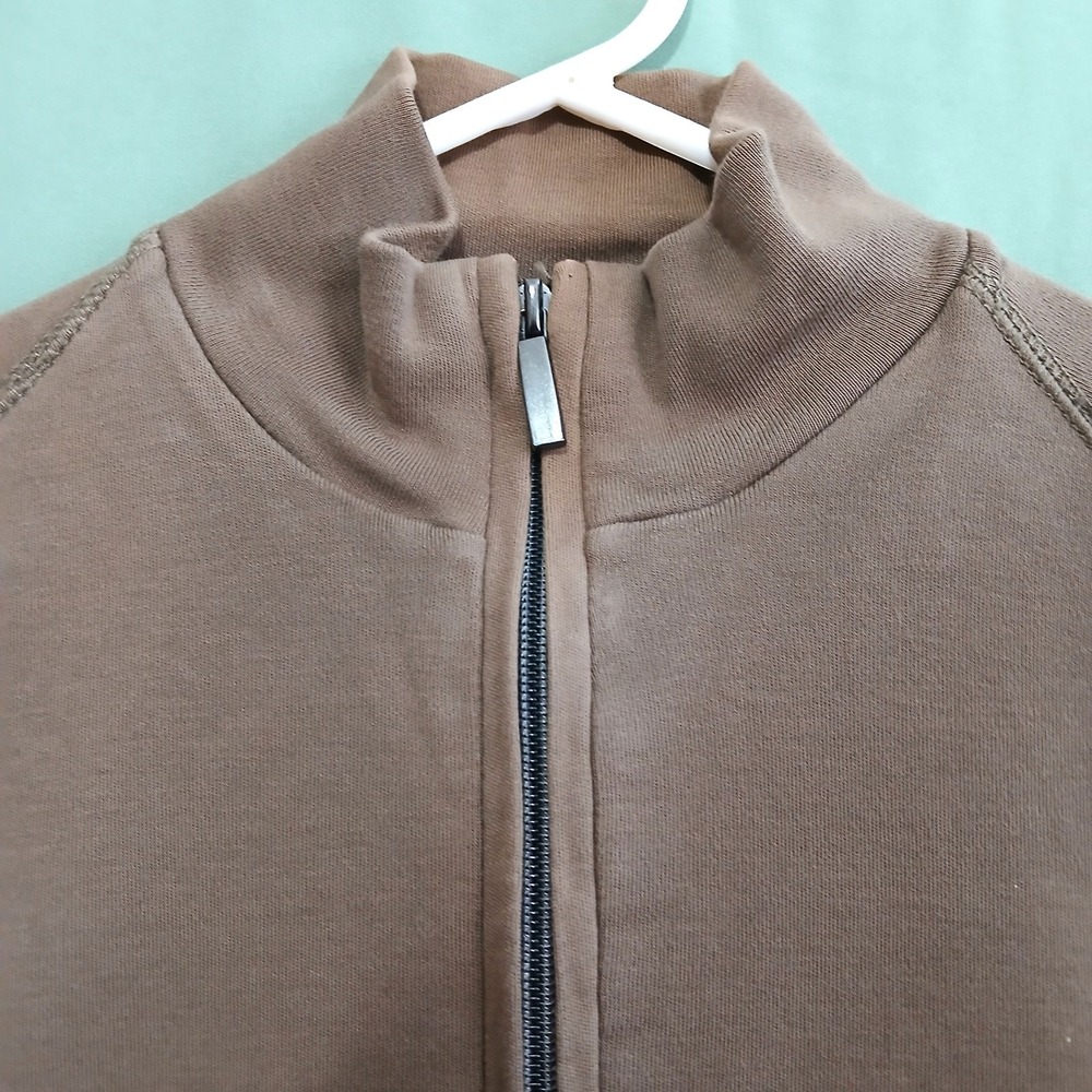 HATHAWAY Men's 1/4 Zip Brown Mock Neck Pullover Sweater XXL Long Slv Casual NWOT - Picture 3 of 13
